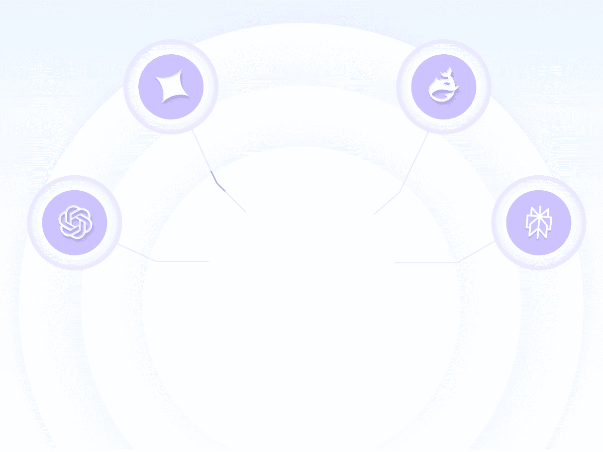 Connector apps arranged in a ring around a Services hub.